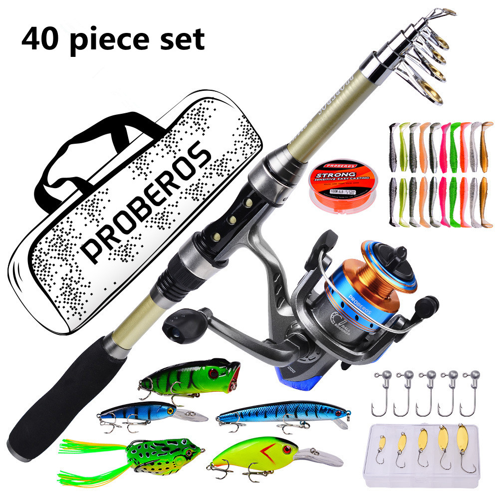 Fishing Rod Fly - 40-delige set nieuwe zeehengels, afstandsvlieghengels, zacht