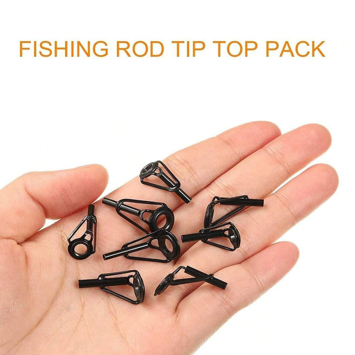 Fishing Rod Guide Replacement - Roestvrijstalen hengeltopgeleider porseleinen ring 8 stuks