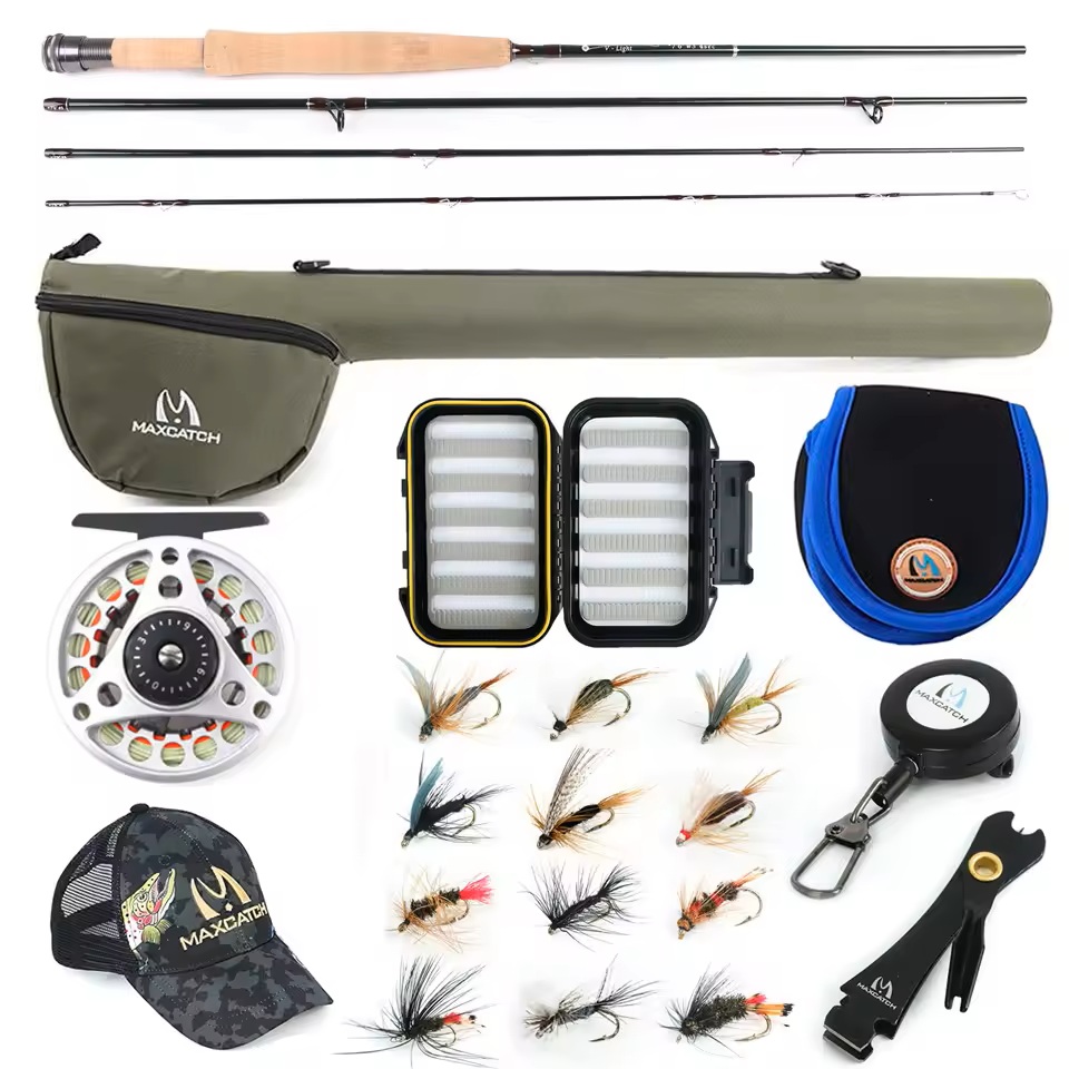Fishing Rod Fly - MAXIMUMCATCH Ultralite/V-light 6ft-7.6ft 2/3wt Kleine Stream