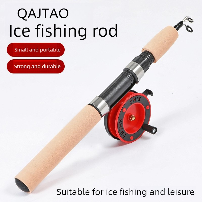 Fishing Rod Ice - QAJTAO ijsvishengel, 55 cm/75 cm, inklapbare