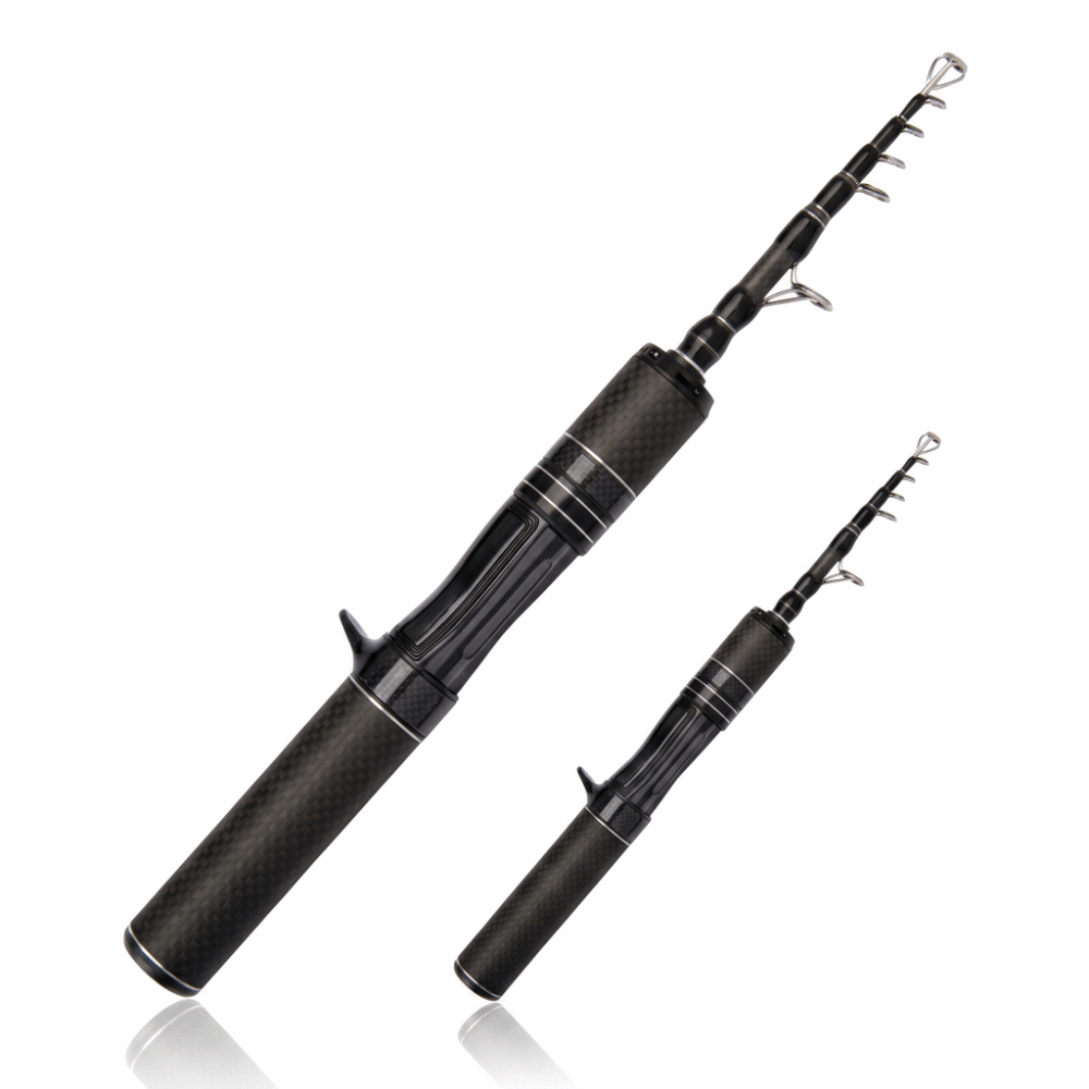 Fishing Rod Tip Replacement - Telescopische hengel met carbon handvat, 1,5m