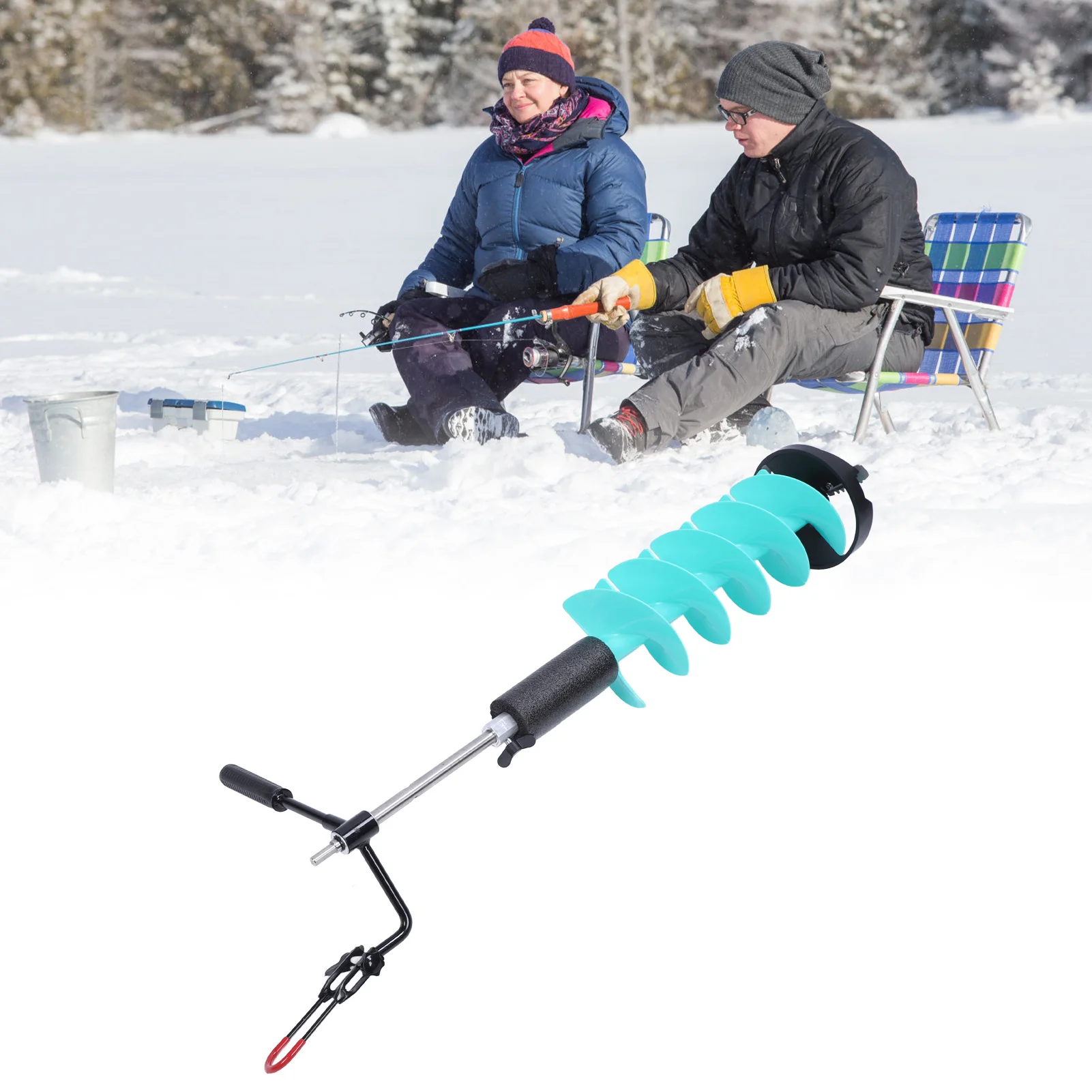Elektrische ijsboorset, 8 inch - Fishing Rod Ice recensie en prijs