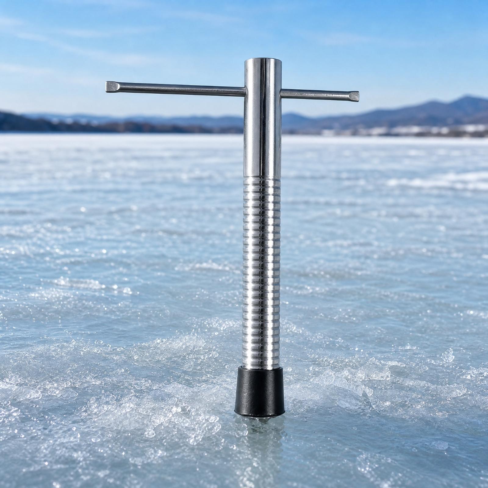 Compacte stalen ijsboor voor v - Fishing Rod Ice recensie en prijs