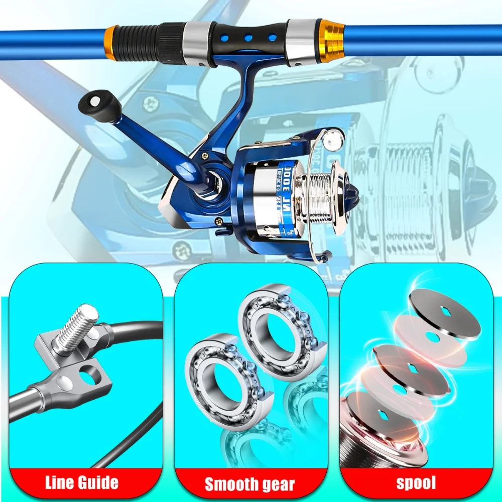 2,1-3,6M telescopische glasvez - Fishing Rod Spinning recensie en prijs